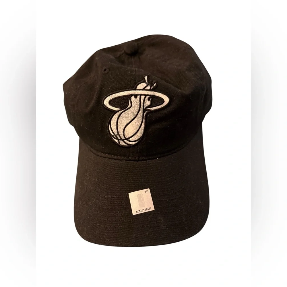 Miami Heat Youth Hat in Black with White Logo